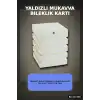 Yaldızlı Kalın Mukavva Bileklik Kartı 100 Adet 10x12 Cm Takı Düzenleyici BX-313746