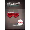3 Modlu Kırmızı Led Işıklı Kalp Gözlük – 40 Adetlik Parti Paketi, Glow Aksesuarı BX-313759