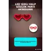 3 Modlu Kırmızı Led Işıklı Kalp Gözlük – 40 Adetlik Parti Paketi, Glow Aksesuarı BX-313759