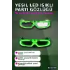 3 Modlu Yeşil Led Işıklı Parti Gözlüğü - Glow Gece Eğlence Aksesuarı 1 Adet BX-313765