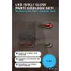 5 Renkli Pilli Led Işıklı Parti Gözlüğü 6 Adet Set - Glow Efektli Gece Aksesuarı BX-313766