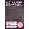 Şeffaf Çerçeveli Led Işıklı Kalp Glow Parti Gözlüğü - 6 Adet Set, Festival Hediyesi BX-313767