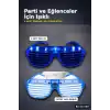 Pilli Led Işıklı Shutter Panjur Parti Gözlüğü 1 Adet Yetişkin Çocuk Aksesuarı BX-313769