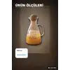 1500 Ml Yuvarlak Mantar Kapaklı Cam Sürahi - Good Morning Yazılı - Bulaşık Makinesi Uyumlu BX-313781
