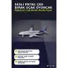 23cm Sesli Metal Çek Bırak Uçak Oyuncak - Kutulu Tekli Paket, Çocuk Hediyesi BX-313789