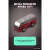 8 cm 50li Çek Bırak Metal Minyatür Araba Seti - R1018 Oyuncak Koleksiyon BX-313787