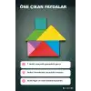 Manyetik Tangram Defteri 7 Ahşap Parça Mıknatıslı - 3+ Yaş Eğitici Zeka Oyunu BX-313796