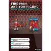16 Nokta Hareketli Eklemli Fire Man Aksiyon Figürü 1:12 Ölçek, Capcom Lisanslı Koleksiyon BX-313805