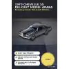 1:24 Metal Die-Cast 1970 Chevelle SS Araba - Açılır Kapı Kaput Bagaj, Lisanslı 19 cm BX-313809