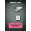 Sopali Tasarim Silikon Klozet Fircasi 41 cm Aski Kancali Banyo Temizlik Seti BX-313808