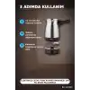 Elektrikli Cezve Türk Kahvesi Makinesi 300 ml 800W Paslanmaz Çelik Gövde BX-315965