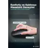 Sessiz Kablosuz Mouse 1600 DPI Optik Sensörlü 10 Metre Menzilli USB Fare BX-315970