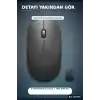 Sessiz Kablosuz Mouse 1600 DPI Optik Sensörlü 10 Metre Menzilli USB Fare BX-315970