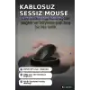 Kablosuz Mouse Sessiz Tıklamalı 1600 DPI 43 gr USB Alıcılı Ergonomik Fare BX-315971