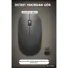 Kablosuz Mouse Sessiz Tıklamalı 1600 DPI 43 gr USB Alıcılı Ergonomik Fare BX-315971