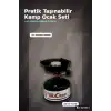 Kamp Ocağı Taşınabilir 600 Derece Isıya Dayanıklı Fırın Boyalı Paslanmaz Tekli BX-315974
