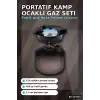 Portatif Kamp Ocağı 12 cm Pişirme Alanı 400 gr Gaz Ayarlı Pratik Doğa Ekipmanı BX-315975