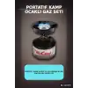 Portatif Kamp Ocağı 12 cm Pişirme Alanı 400 gr Gaz Ayarlı Pratik Doğa Ekipmanı BX-315975