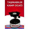 Portatif Kamp Ocağı Seti 12 cm Metal Gövdeli Gazlı Ocak, Açık Hava İçin BX-315997