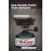 Portatif Kamp Ocağı Seti 12 cm Metal Gövdeli Gazlı Ocak, Açık Hava İçin BX-315997