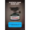 Portatif Kamp Ocağı Seti 12 cm Metal Gövdeli Gazlı Ocak, Açık Hava İçin BX-315997