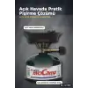 Kamp Ocağı Seti Çakmak Gazı Uyumlu 12 cm Metal Gövde Ayarlanabilir Alev BX-315999