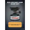 Kamp Ocağı Seti Çakmak Gazı Uyumlu 12 cm Metal Gövde Ayarlanabilir Alev BX-315999