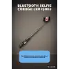Bluetooth Selfie Çubuğu LED Işıklı Uzaktan Kumandalı Ayarlanabilir Tripod Tabanlı 130 cm BX-316001