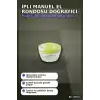 İpli Manuel El Rondosu 3 Paslanmaz Çelik Bıçaklı Sebze Soğan Doğrayıcı BX-316010
