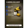 Akülü Boya Püskürtme Tabancası Ayarlanabilir Sprey Uçlu Şarjlı Duvar Boyama Aleti BX-316026