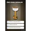 LED Masa Lambası Type C Şarjlı Dokunmatik Kablosuz Dekoratif Gece Lambası BX-316033
