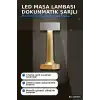 LED Masa Lambası Dokunmatik Şarjlı Abajur IP20 Korumalı Dimmer Işıklı BX-316035