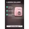 Çocuk Fotoğraf Makinesi Anında Termal Baskılı HD Video Kamera Seti, 4 Rulo ve 5 Kalemli BX-316041