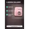 Termal Baskılı Çocuk Fotoğraf Makinesi - 4 Rulo Kağıt ve 5 Renkli Kalem Seti BX-316042