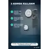 Filtreli Duş Başlığı 6 Modlu Geniş Panel Silikon Nozullu Banyo Duş Başlığı Beyaz BX-316064