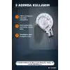 5 Fonksiyonlu Filtreli Duş Başlığı, Kireç ve Klor Arıtmalı El Duşu Beyaz BX-316065