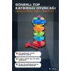 Dönerli Top Kaydırağı Oyunu 3 Toplu Potalı Kule, 24+ Ay Bebek Gelişim Oyuncağı BX-316132