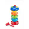 Dönerli Top Kaydırağı Oyunu 3 Toplu Potalı Kule, 24+ Ay Bebek Gelişim Oyuncağı BX-316132