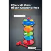 Dönerli Top Kaydırağı Oyunu 3 Toplu Potalı Kule, 24+ Ay Bebek Gelişim Oyuncağı BX-316132