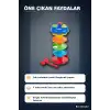 Dönerli Top Kaydırağı Oyunu 3 Toplu Potalı Kule, 24+ Ay Bebek Gelişim Oyuncağı BX-316132