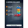 Dönerli Top Kaydırağı Oyunu 3 Toplu Potalı Kule, 24+ Ay Bebek Gelişim Oyuncağı BX-316132