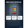 Dönerli Top Kaydırağı Oyunu 3 Toplu Potalı Kule, 24+ Ay Bebek Gelişim Oyuncağı BX-316132