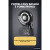 Filtreli Duş Başlığı 5 Fonksiyonlu Masaj Etkili Kireç ve Klor Önleyici El Tipi BX-316143