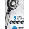 Filtreli Duş Başlığı 5 Fonksiyonlu Masaj Etkili Kireç ve Klor Filtreleme Banyo El Tipi BX-316144
