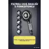 Filtreli Duş Başlığı 5 Fonksiyonlu Masaj Etkili Kireç ve Klor Filtreleme Banyo El Tipi BX-316144