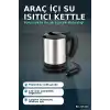 Araç İçi Su Isıtıcı Kettle - 12V Çakmaklık Girişli Paslanmaz Çelik Termos BX-316148