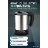 Araç İçi Su Isıtıcı Kettle 12V Çakmaklık Girişli Çelik Gövdeli Termos Kupa BX-316149