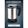 Araç İçi Su Isıtıcı Kettle 12V Çakmaklık Girişli Çelik Gövdeli Termos Kupa BX-316149