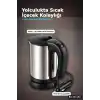 Oto Su Isıtıcı Kettle 12V Çakmaklık Girişli Paslanmaz Çelik Seyahat Tipi BX-316150