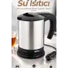 Araç İçi Su Isıtıcı Kettle 12V Çakmaklık Uyumlu Paslanmaz Çelik Termos Kupa BX-316151
